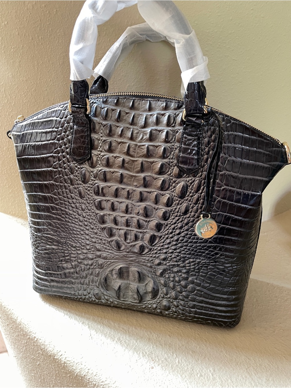 Brahmin Duxbury Satche Nightfall Ombre Melbourne genuine leather tote
